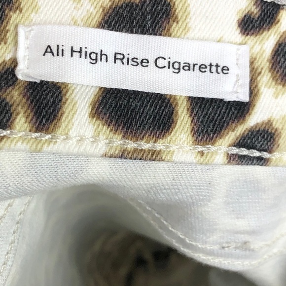 𝅺Frame Ali high rise cigarette leopard print jeans - Picture 9 of 13
